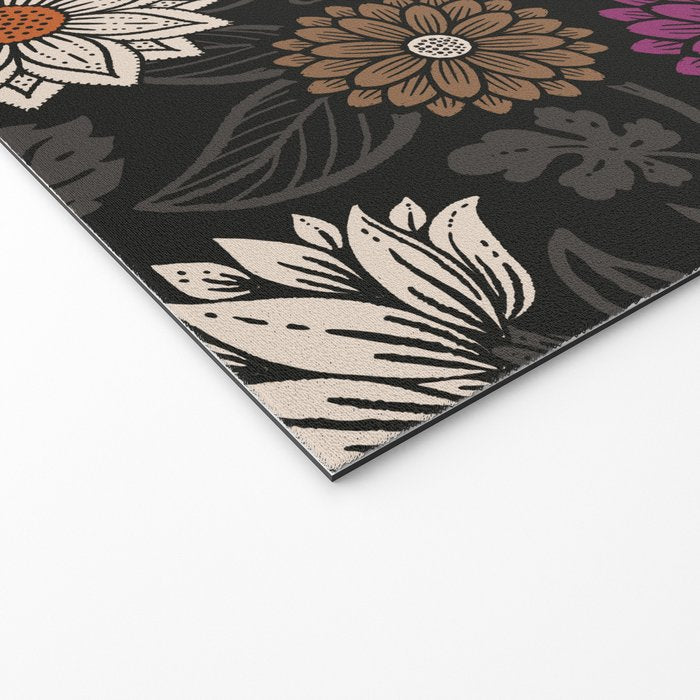 Pumpkin Fall Floral Welcome Mat Gallery Image 2