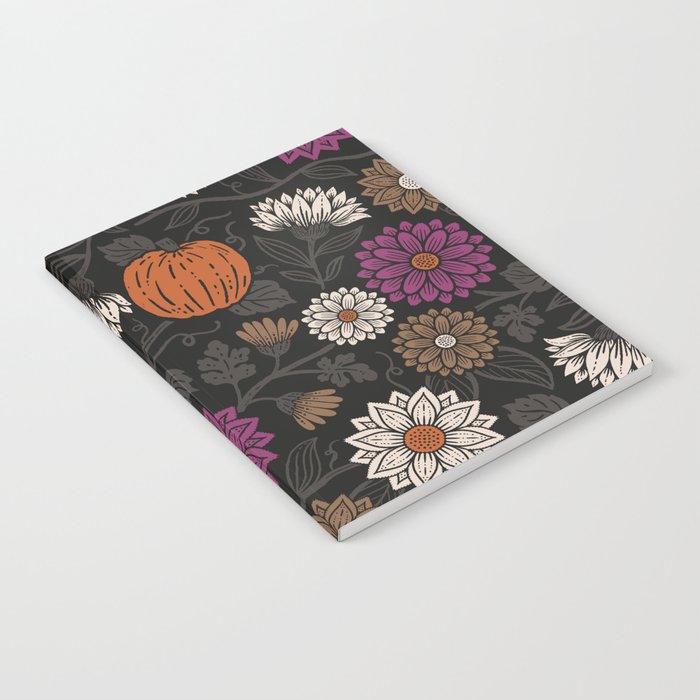 Pumpkin Fall Floral Notebook Gallery Image 1