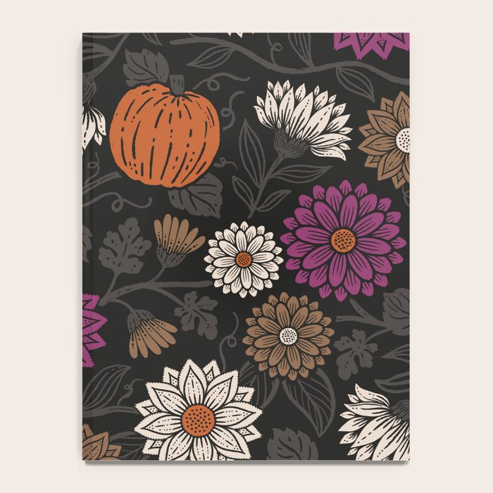 Pumpkin Fall Floral Notebook Gallery Image 4
