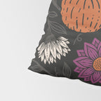 Pumpkin Fall Floral Pillow Sham Gallery Image 4