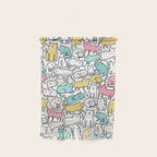 Cute kitties Cats pattern Wall Hanging Gallery Image 1