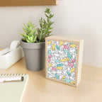 Cute kitties Cats pattern Mini Art Print Gallery Image 2