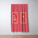 Be My Bad Idea Heart Art Window Curtain Gallery Image 3