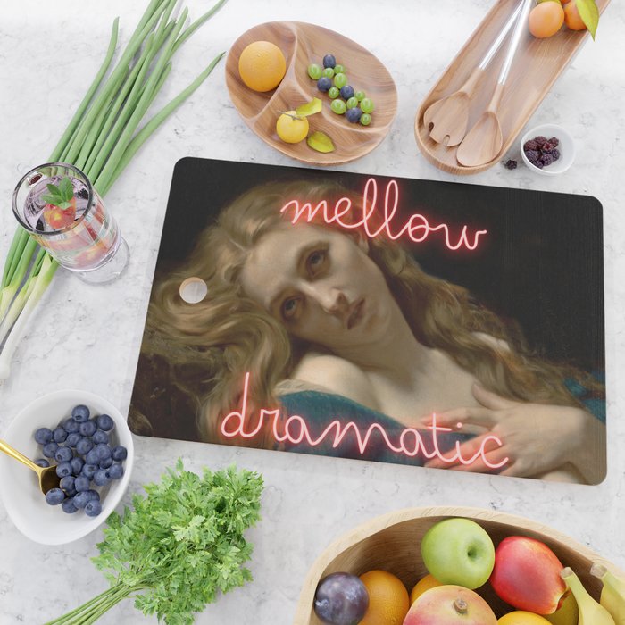 Mellow Dramatic - Mental Health Humor Cutting Board Gallery Image 2