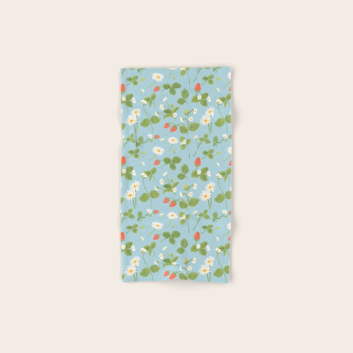 Strawberry Plant Pattern Bath Towel Gallery Image 1