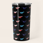Red and blue shrimp Travel Mug Gallery Image 1