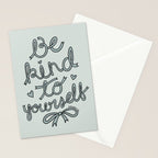 Be Kind To Yourself in Blue Stationery Card Gallery Image 2