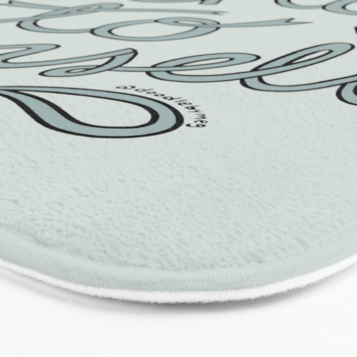 Be Kind To Yourself in Blue Bath Mat Gallery Image 3
