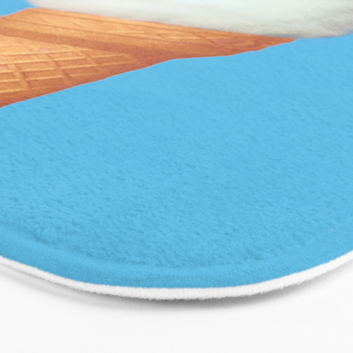 Cat Ice Cream - Blue Bath Mat Gallery Image 3