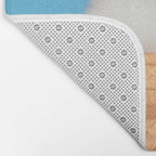 Cat Ice Cream - Blue Bath Mat Gallery Image 2