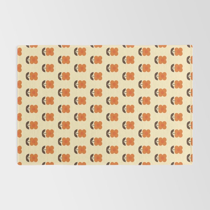 70s Flower Pattern #2 Rug Gallery Image 2