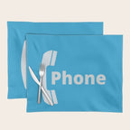 Vintage Pay Phone Booth Old School Retro Telephone Blue Sign Placemat Gallery Image 1