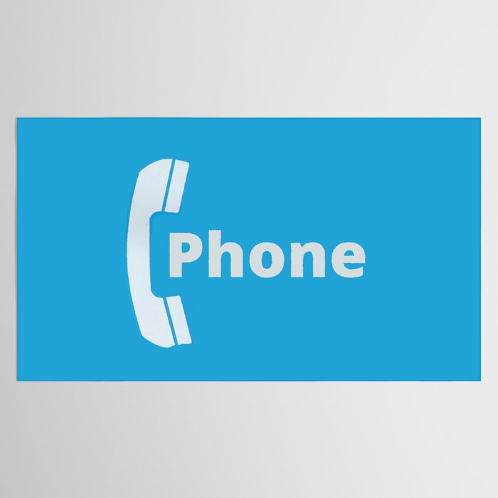 Vintage Pay Phone Booth Old School Retro Telephone Blue Sign Tablecloth Gallery Image 2