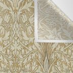 William Morris Vintage Snakeshead Gold Linen Pattern Wall Tapestry Gallery Image 3