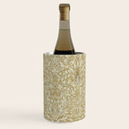 William Morris Vintage Snakeshead Gold Linen Pattern Wine Chiller Gallery Image 3