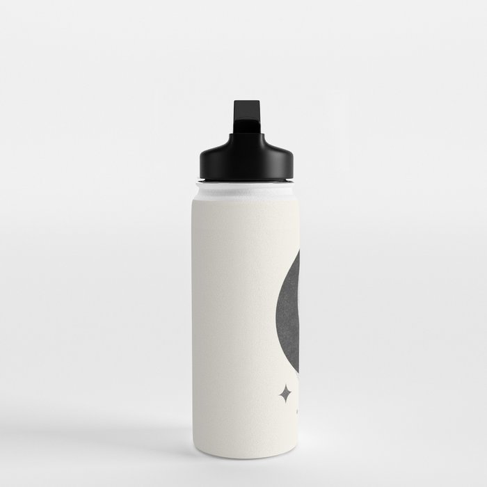 Moon Sparkle BW - Celestial Water Bottle Gallery Image 3