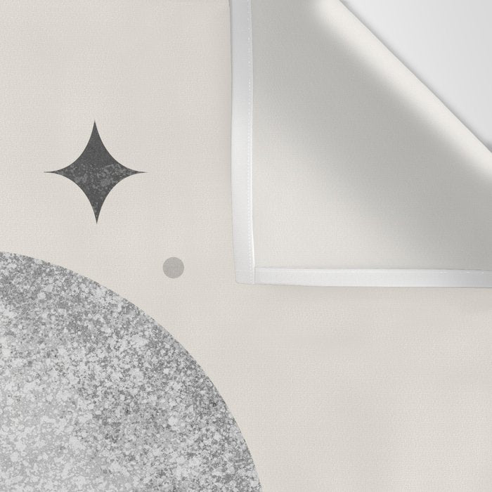 Moon Sparkle BW - Celestial Wall Tapestry Gallery Image 3