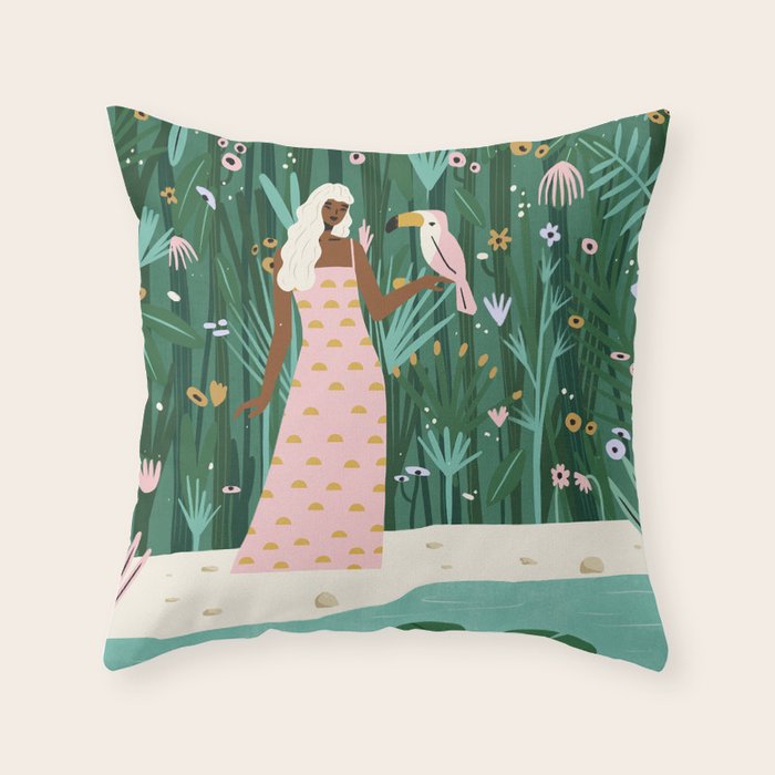 Jungle Queen Throw Pillow Gallery Image 6