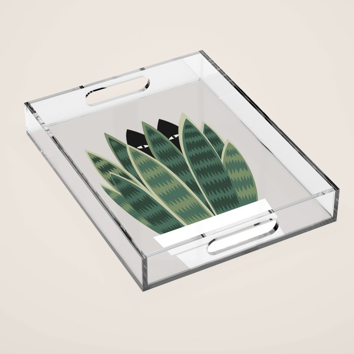 Cat and Plant 22: Sneak Plant Acrylic Tray Gallery Image 1