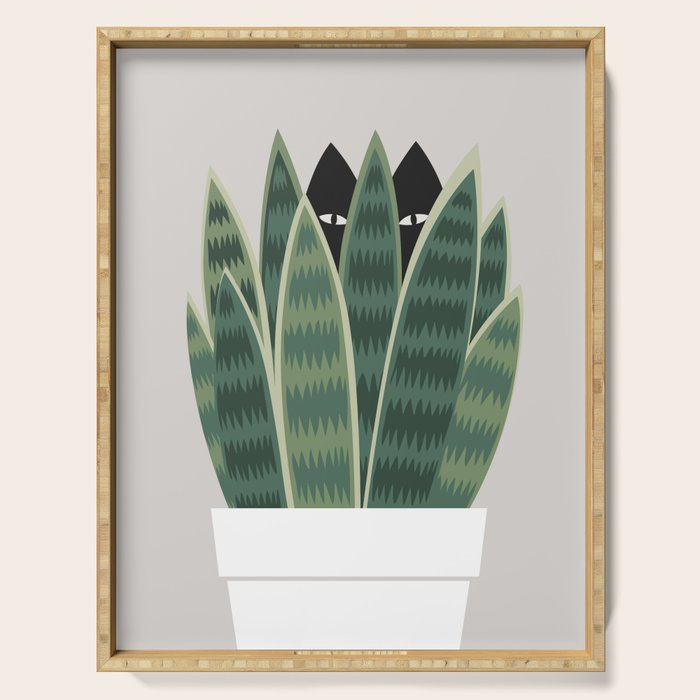 Cat and Plant 22: Sneak Plant Serving Tray Gallery Image 1