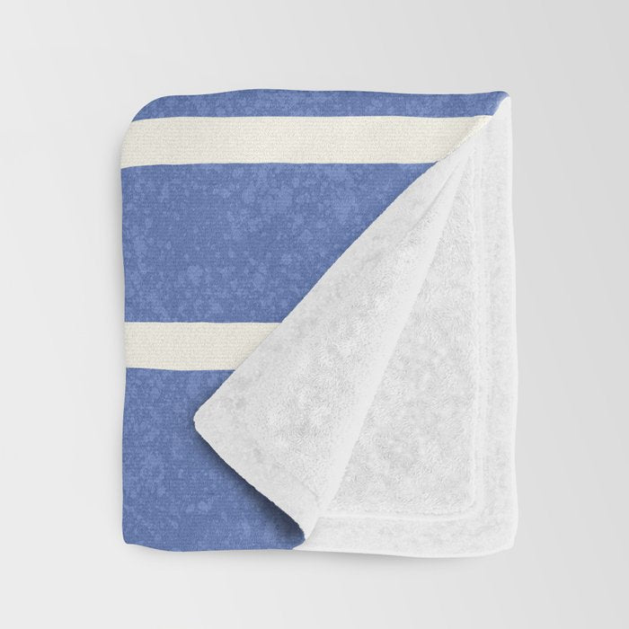 Beach Horizon Lines gold blue Throw Blanket Gallery Image 3