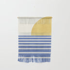 Beach Horizon Lines gold blue Wall Hanging Gallery Image 1