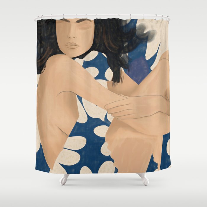 Abstract Art Female Figure 34 Shower Curtain Gallery Image 1