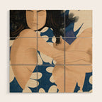 Abstract Art Female Figure 34 Wood Wall Art Gallery Image 1