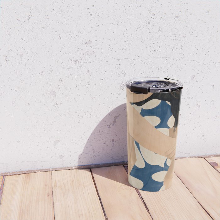 Abstract Art Female Figure 34 Travel Mug Gallery Image 4