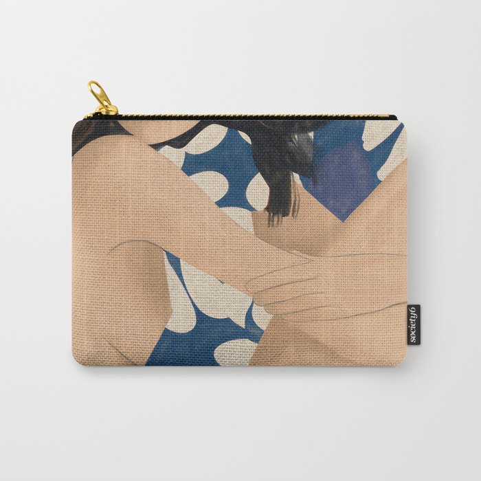 Abstract Art Female Figure 34 Carry All Pouch Gallery Image 1