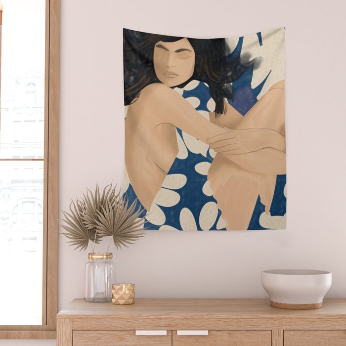 Abstract Art Female Figure 34 Wall Tapestry Gallery Image 2