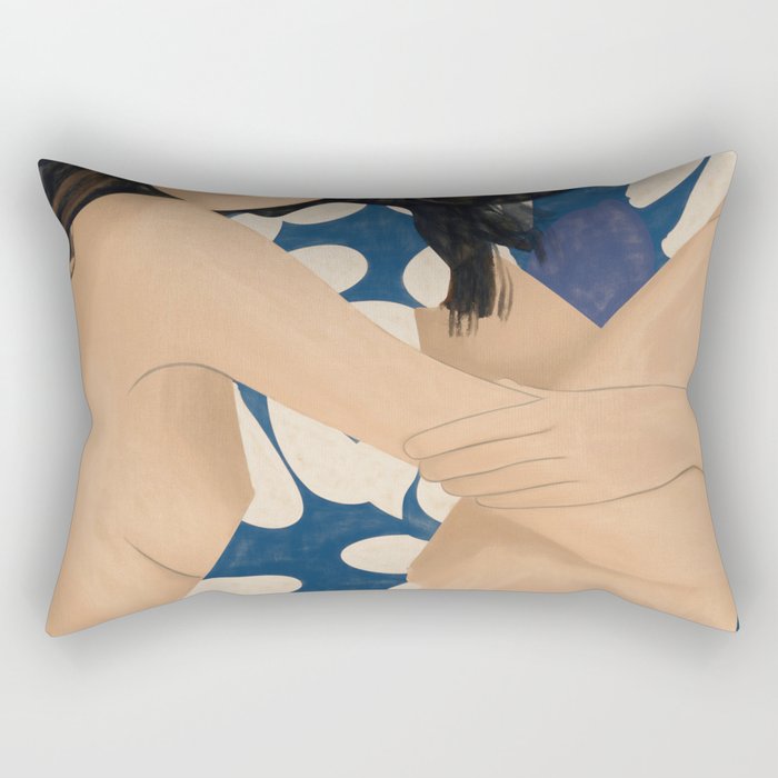 Abstract Art Female Figure 34 Rectangular Pillow Gallery Image 1