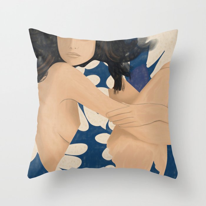 Abstract Art Female Figure 34 Throw Pillow Gallery Image 6