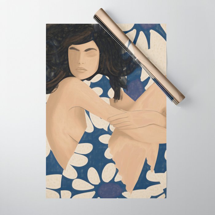 Abstract Art Female Figure 34 Wrapping Paper Gallery Image 1