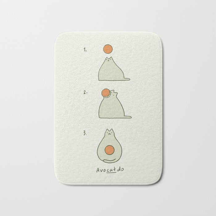 Cat Landscape 117 AvoCatdo Bath Mat Gallery Image 1