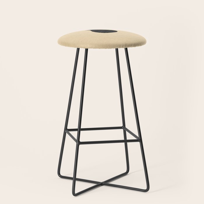 Minimalist black vase on the vintage paper Stool Gallery Image 1