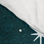 Starry Ocean, teal sailboat watercolor sea waves night Comforter Gallery Image 4