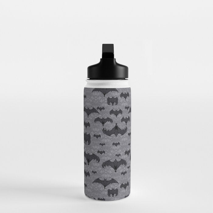 Balinese Bat Colony Print - Gray Water Bottle Gallery Image 3