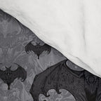 Balinese Bat Colony Print - Gray Comforter Gallery Image 4