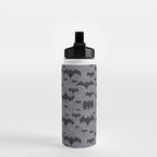 Balinese Bat Colony Print - Gray Water Bottle Gallery Image 2