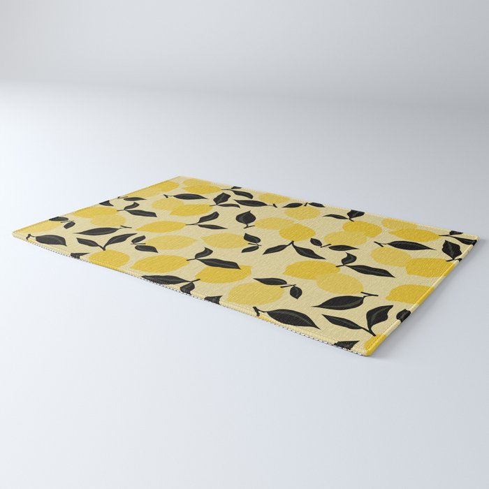 Seamless Citrus Pattern / Lemons Rug Gallery Image 3