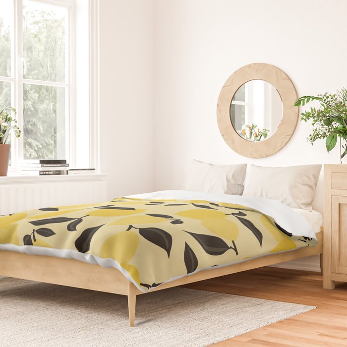 Seamless Citrus Pattern / Lemons Duvet Cover Gallery Image 2