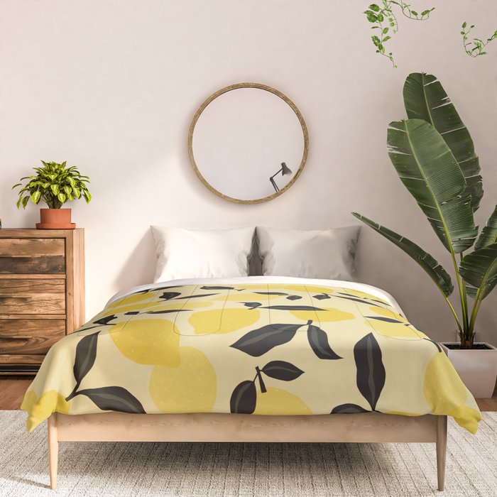 Seamless Citrus Pattern / Lemons Comforter Gallery Image 3