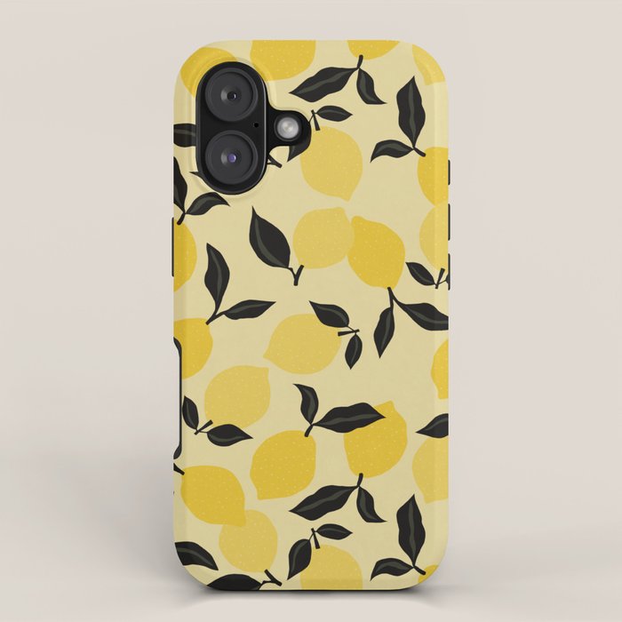 Seamless Citrus Pattern / Lemons iPhone Case Gallery Image 1