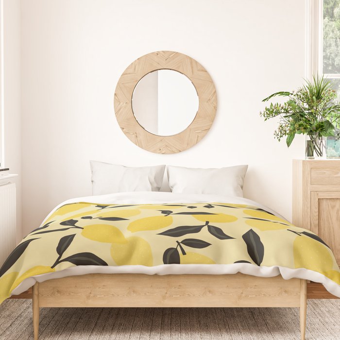 Seamless Citrus Pattern / Lemons Duvet Cover Gallery Image 3