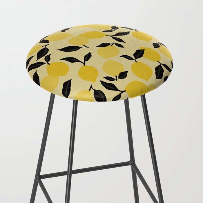 Seamless Citrus Pattern / Lemons Stool Gallery Image 2