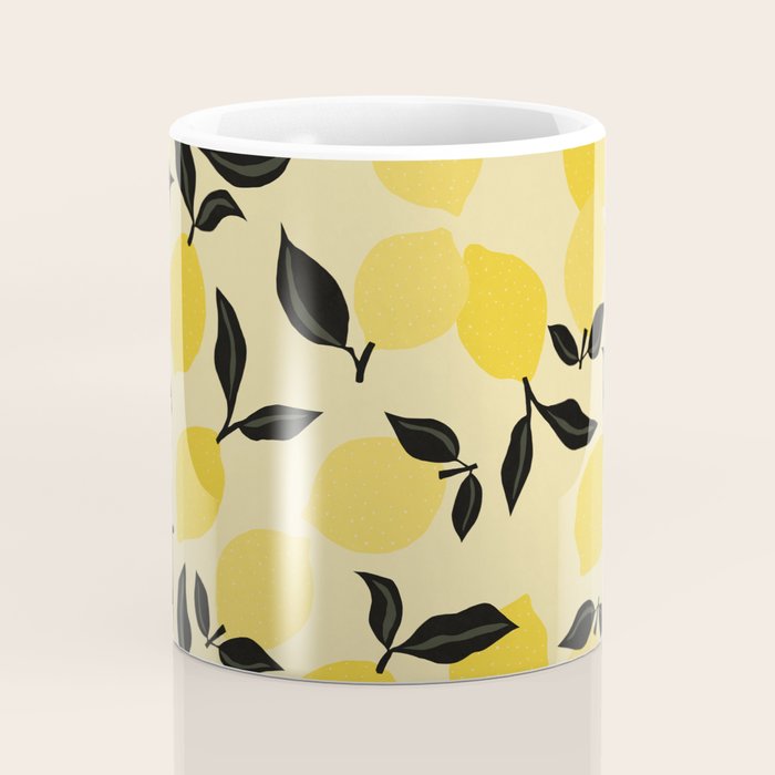 Seamless Citrus Pattern / Lemons Coffee Mug Gallery Image 4