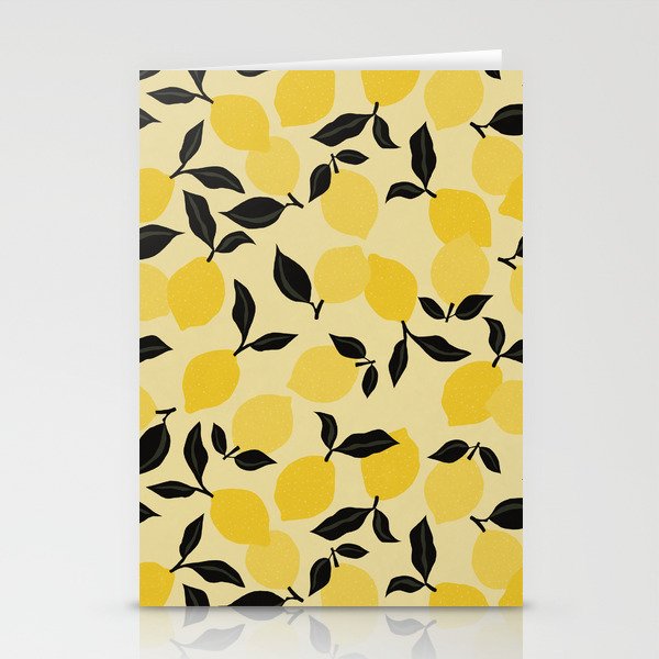 Seamless Citrus Pattern / Lemons Stationery Card Gallery Image 1