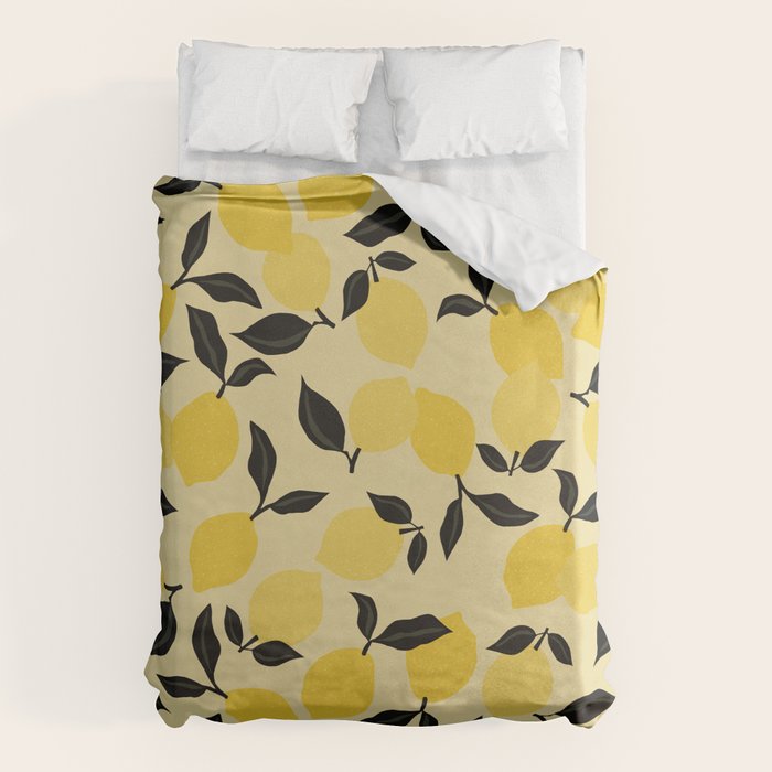 Seamless Citrus Pattern / Lemons Duvet Cover Gallery Image 6