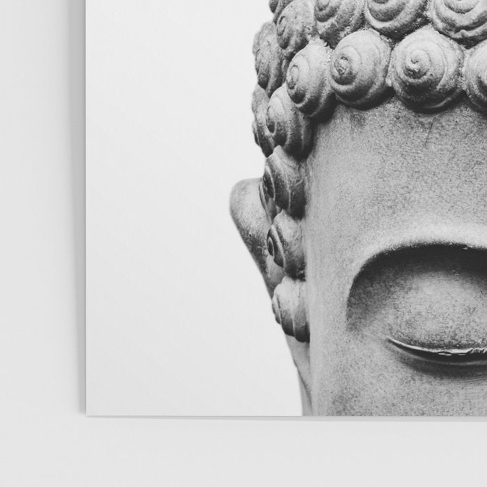 Shy Buddha - Black and White Photography Poster Gallery Image 3